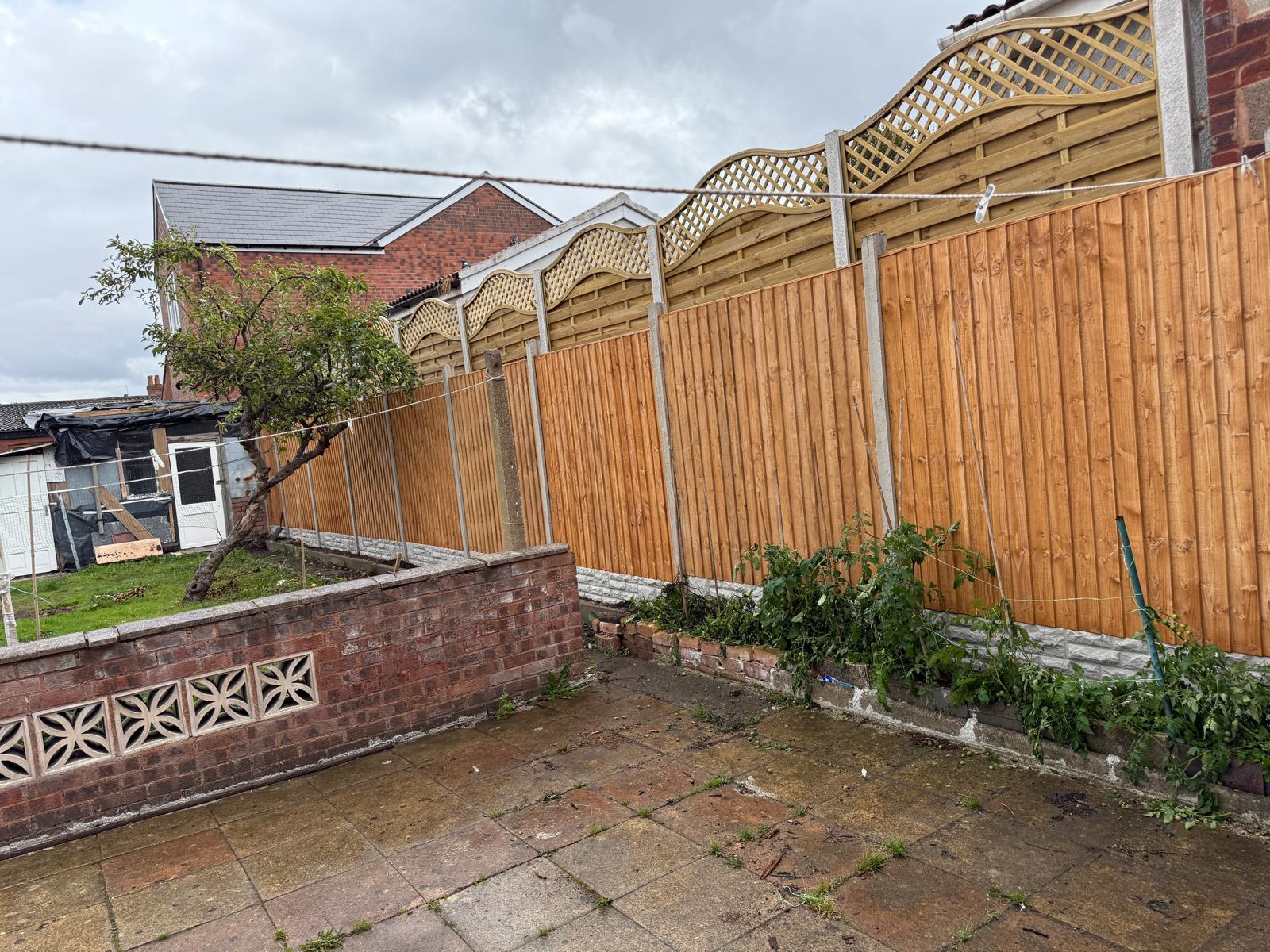 Fence after installation