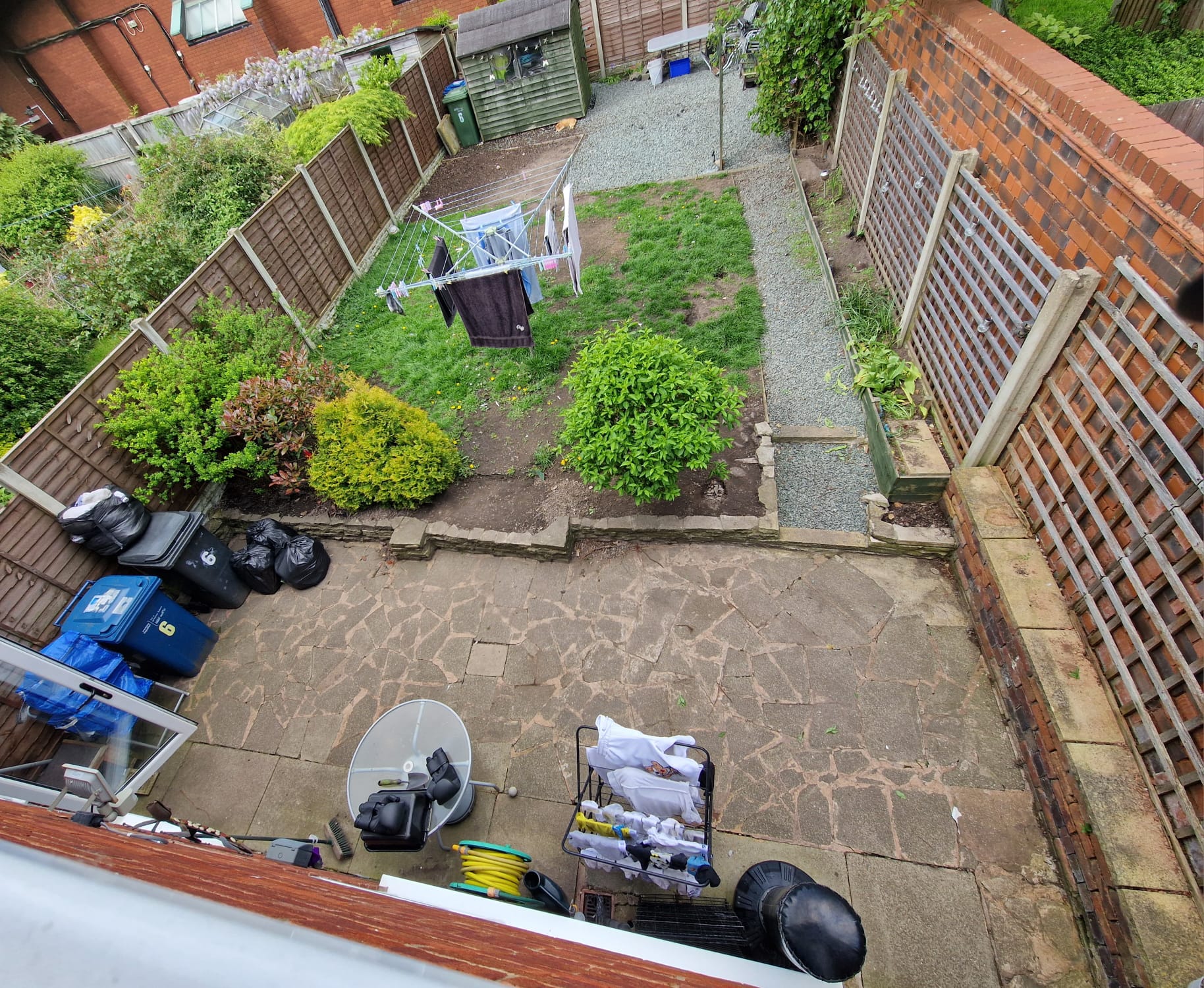 Garden before makeover